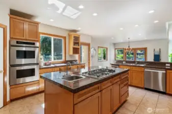 Stainless appliances include extra wide refrigerator, double ovens, new dishwasher & new wine refrigerator to enjoy Woodinville wines!