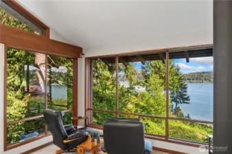 The view draws you in as soon as you enter the home