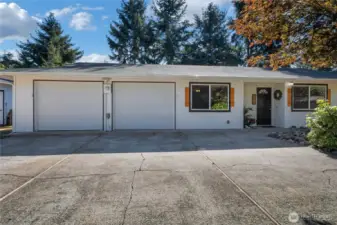 Two-Car garage with smart garage door openers