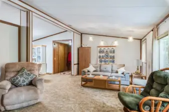 Spacious layout provides flexibility for multiple furniture arrangements.