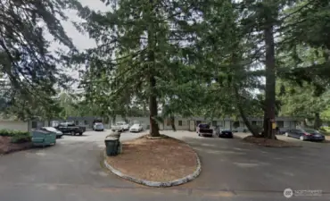 Main entry and front view - L-Shaped bldg