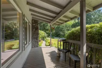 Mornings have lots of sunshine and the front porch is a great place to soak it up!