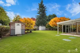 Virtual enhancement used to show potential landscaping.