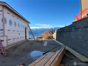 Additional parking or patio.