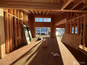 Open Vaulted main-floor Living Stunning views