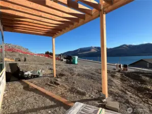 Views from the lower level will have patio and landscaping