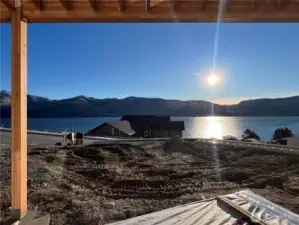 Views from the lower level will have patio and landscaping