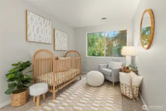 Would make a convenient nursery, workout space, or an extra closet space.