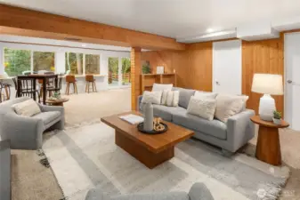 Welcome to the light-filled, walk-out basement. Not pictured is an oversized utility/storage closet with so much space for supplies, crafts, equipment and more!