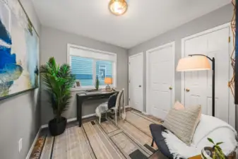 Nursery bedroom or office.