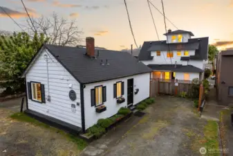 View of Both Houses from the Back of the lot
