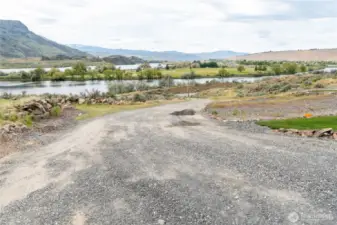 Driveway to Battermann Road.
