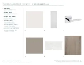 Designer appointed selections included in this home