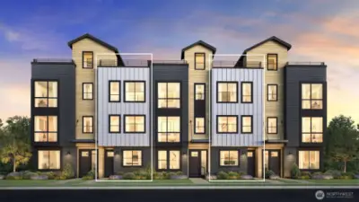 The Cascadian by Toll Brothers (artist rendering).