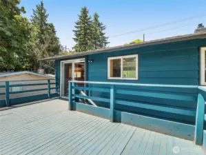 Backyard Deck Off Of Kitchen & Dining Area