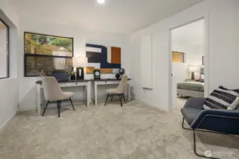 Upper level landing
