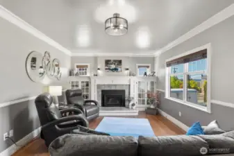 Natural gas fireplace