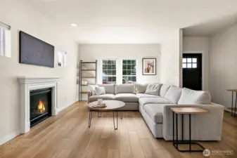 Enjoy brand-new LVP flooring throughout the home and a cozy gas fireplace—perfect for chilly nights.
