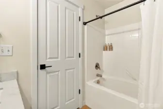 All the doors have been painted, new trim and all the trim is new.  New fixtures installed in the tub as well.