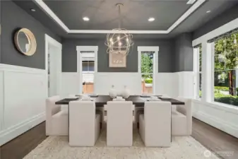Elegant and stylish formal dining room
