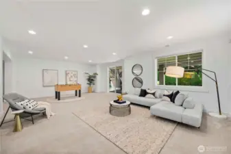 Huge bonus room downstairs with access to backyard