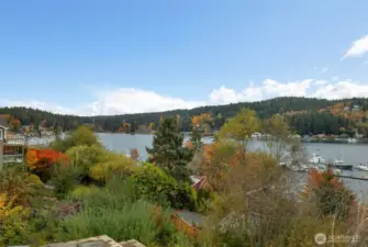 View northeast to head of bay.