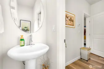 Half Bath on main level