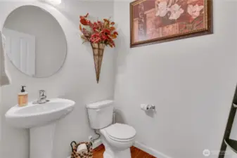 half bath in entry way
