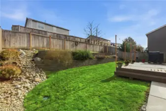 Beautiful landscaped yard