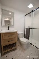 Downstairs 3/4 bathroom