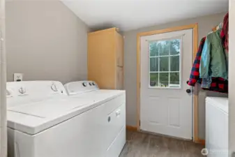 The laundry room is located down the hall. All appliances convey with the sale of the home.