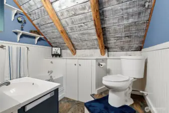 Primary bathroom with tub