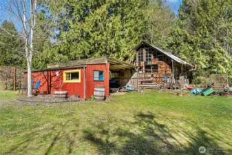 Shop and carport area