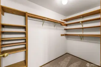 Primary walk in closet