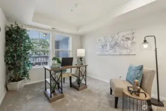 Bedroom #2 - shown as an office