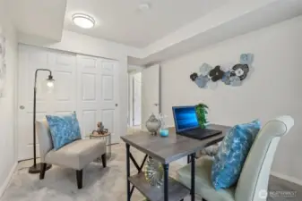 Bedroom #2 - shown as an office
