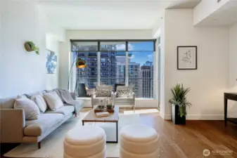 An expansive floor plan offers the flexibility to design your own space—whether it’s a cozy reading nook, a stylish media corner, or anything in between.