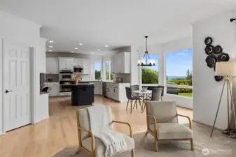 Open concept creates a fantastic gathering space.