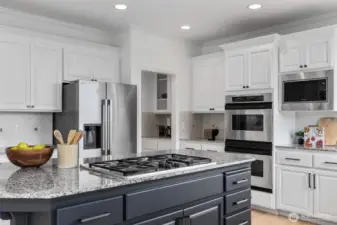 Professionally painted cabinetry, new designer hardware.