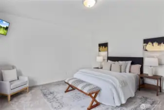 Main floor bedroom/flex space #1.