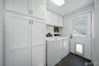 Washer/dryer in utility room
