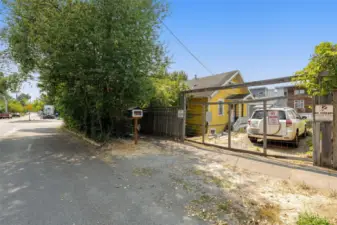 Driveway on East Side of House