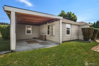 Covered carport.