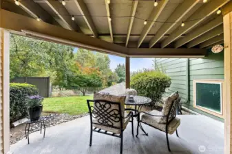 Lower Level Deck with Storage. Very Private