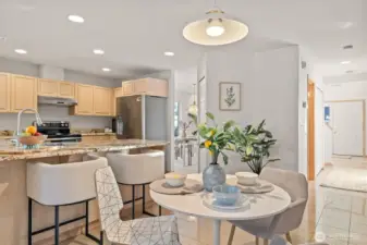 Porcelain tile floor