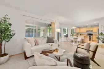 View to kitchen