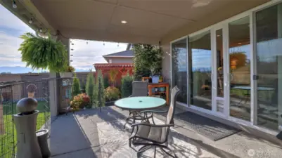 Covered Back Patio with Mountain Views