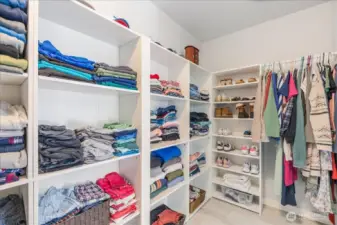 Primary walk-in closet