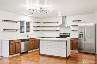 Open concept kitchen