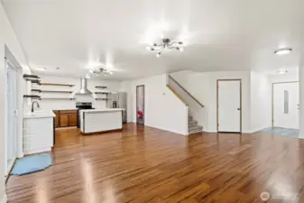Living Room over look kitchen